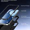 for iPhone 16E Case,2X Screen Protector,Heavy Duty Protection,Military-Grade Drop Protection,Rugged & Durable Phone Case for iPhone 16E 6.1 Case Black