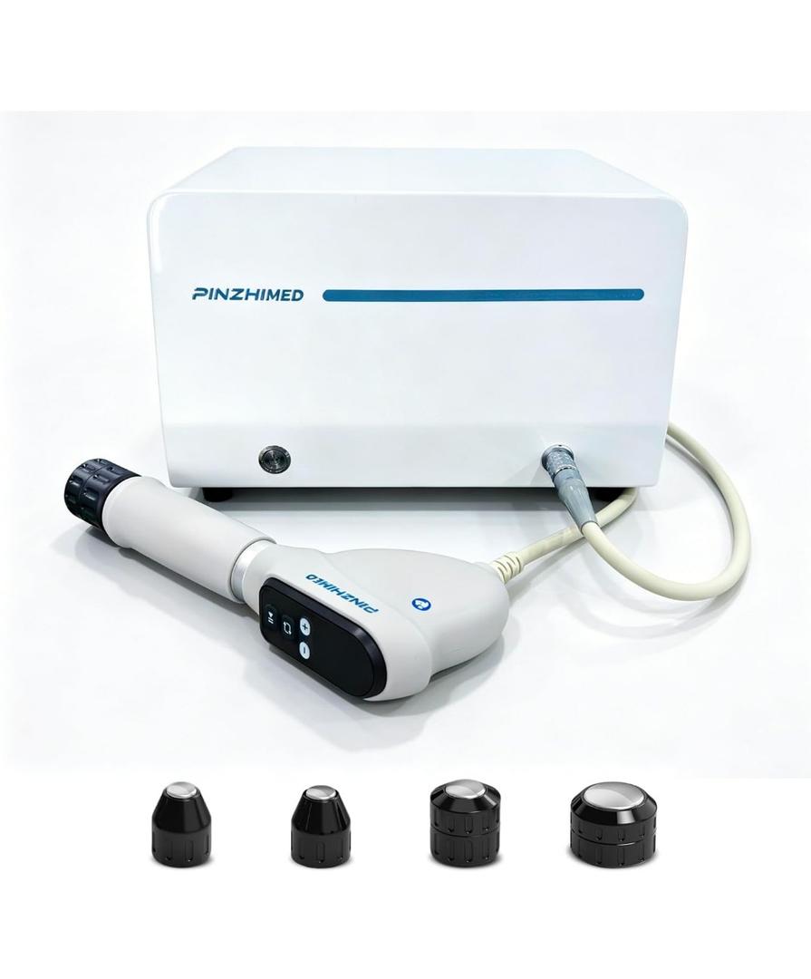 Professional Shockwave Machine, Shockwave Device with Smart LED Display Metal Handle, Comfort for Muscle, Newbies & Senior-Friendly Control, 6 Bar for Stable Energy Output, For Home and Office