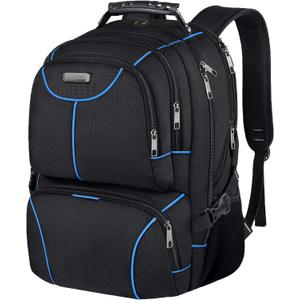 VECKUSON Lunch Bag Backpack, Insulated Cooler Lunch Box Backpack, Extra Large Travel Laptop Backpack TSA Friendly RFID Computer College bag for Women Men,Blue
