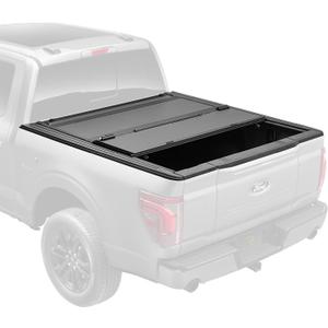 RealTruck BAK BAKFlip MX4 Hard Folding Truck Bed Tonneau Cover | 448203RB | Fits 2012 - 2023 Dodge Ram 1500, 2012-21 2500/3500 w/RamBox 6' 4" Bed (76.3")