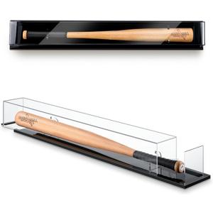 Silipull Baseball Bat Display Case Wall Mounted Tabletop Bat Display Case W/98% UV Protection Holder for Sport Collector Memorabilia Birthday Gift(Full Size-Fits 36" Bats)