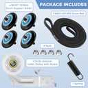 DC97-16782A Dryer Parts Fit for Samsung Dryer Roller Replacement kit DV45H7000EW/A2 DV42H5000EW/A3 Includes DC97-16782A Dryer Roller 6602-001655 Dryer Belt DC93-00634A Idler Pulley