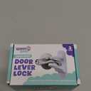 Door Lever Lock (2 Pack) – Prevents Toddlers from Opening Doors – Easy One-Hand Operation for Adults – Durable ABS with 3M Adhesive Backing – No Tools Needed for Install