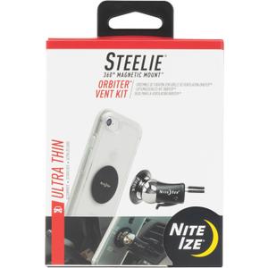 Nite Ize Steelie Vent Kit - Magnetic Cell Phone Holder for Car Vents - Phone Mount - Orbiter Nite Ize Steelie Vent Kit - Magnetic Cell Phone Holder for Car Vents - Phone Mount - Orbiter