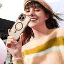 2 x for iPhone 15 Pro Case with MagSafe, Upgraded [Full Camera Protection] [Fit for MagSafe] [Mil-Grade Drop] Cute Wave Translucent Non-Slip Phone Case for iPhone 15 Pro 6.1",Desert Brown