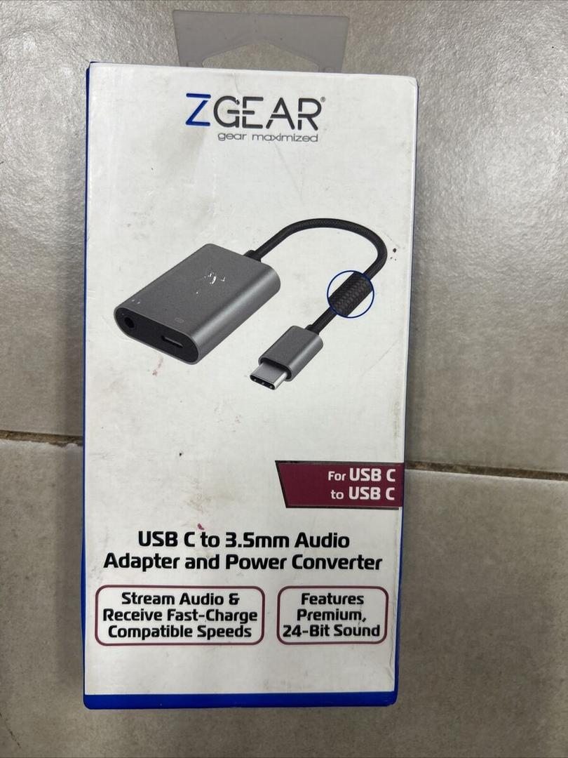 ZGear USB Type C to 3.5mm Audio Jack Charging Cable Adapter For ...