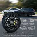 Spare Tire Kit Compatible with 2023-2026 Toyota Corolla Cross (Including Hybrid)| 145/85R18 Spare Wheel on 18x4 Rim 5x114.3 Bolt Pattern | Includes Car Jack Kit & Tire Carrying Case, Complete Kit