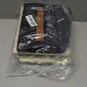 linen closet organizers and storage, 3 Pack Large Storage Baskets, Washable, Clothing Storage Bins with Handle, Closet Organizer for Storage Sweater,Sheets (Black, 16"x9½"x6¾")