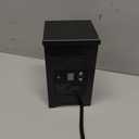 TREEWELL 150W Low Voltage Landscape Transformer, Outdoor Landscape Lighting Transformer with Photocell Sensor & Timer, 120V AC to 12V/ 15V AC, Stainless Steel Waterproof Transformer, Black, ETL Listed