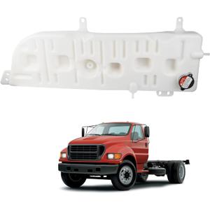 Dasbecan F81Z-8A080-AA Radiator Overflow Coolant Reservoir Tank Compatible with Ford Truck F650 F750 2000-2003,Ford F12000 F14000 F16000 1998-2005 Surge Expansion Bottle Replaces# F81Z8A080AA