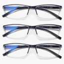 Gaoye Reading Glasses Men 6 pack Blue Light Blocking Readers Men's Spring Hinge Comfortable Glasses