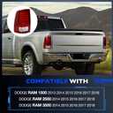 LED Tail Lights for Dodge Ram 1500 2013-2018 and Ram 2500/3500 2014-2018 - Rear Taillight Assembly Replaces for 68093081AB, 68093081AC, and CH2800202 - Tail Lamp for Driver Left Side LH