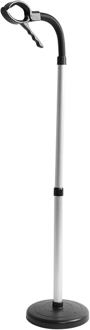 Adjustable Blow Dryer Holder-Luxury Hair Dryer Stand, Hands Stainless Steel Blow Dryer Stand with Removable Sucking Cup Stand