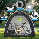UNP Bike Storage Shed Tent, Portable Outdoor Bike Storage Tent with 210D Oxford Thick PU4000 Waterproof for 1/2/3/4 Bikes, Bike Covers Storage Shed for Bicycles, Lawn Mower, Garden Tools