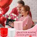 Fullhawl 4 Pack Heart Shaped Flower Box with Drawer,6.1" Mother's Day Gift Box for Roses, Jewelry, Proposals,Weddings, Romantic Floral Arrangement for Birthdays,Anniversaries