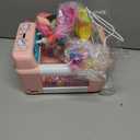 Skirfy Unicorns Claw Machine, Mini Vending Machine with Lights & Music, Adjustable Sound, Candy and Electronic Prize Dispenser, Includes 45 Toys, Candy and Birthday Gift for Kids Girls