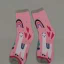 Toddler Girls Socks Animal Crew Cute Llama Print Pattern Kids Sock Birthday Gift 6 Pairs 8-11Y