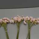 Letjolt Ranunculus Artificial Flower Pink Silk Flowers Faux DIY Bouquet for Wedding Engagement Centerpieces Arrangements Bridal Shower Decorations Home Decor 18pcs