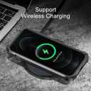 LONTECT for iPhone 12/iPhone 12 Pro Case Glitter Sparkly Bling 3 in 1 Shockproof Heavy Duty Hybrid Sturdy High Impact Protective Cover Case for Apple iPhone 12/12 Pro 6.1 inch,Shiny Black