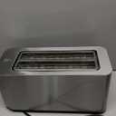 Mueller UltraToast Full Stainless Steel Toaster 4 Slice, Long Extra-Wide Slots for Bagels and Waffles, 6 Browning Levels, LED Display, Cancel/Defrost/Reheat Functions & Removable Tray, Kitchen Gadgets
