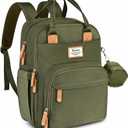 RUVALINO Diaper Bag Backpack - Multifunction Travel Back Pack Maternity Baby Changing Bags, Diaper Changing Totes, Large Capacity, Waterproof and Stylish, Baby Travel Essential, Army Green