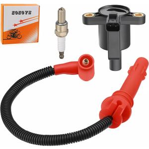 Ignition coil & Spark plug Wire Cap for Polaris Sportsman Hawkeye 325 450 570 2015-2025 4014908 4014296 4015072 3022662