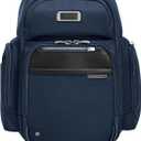 Briggs & Riley Large Cargo Backpack for Women & Men - Laptop Backpack, For Work & Travel, Spacious & Durable, Padded Straps, Fits up to 17" Laptop - @work Collection, Navy