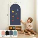 Arch Magnetic Wall Decal - 40" x 18" Matte Finish Chalkboard Sticker for Wall - Magnetic Board for Playroom, Home Classroom(Navy Blue)