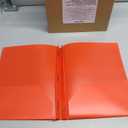 Amazon Basics Heavy Duty Plastic Folders with 2 Pockets for Documents, Letter Size Paper, School Supplies Organization, Assorted Colors, Pack of 12