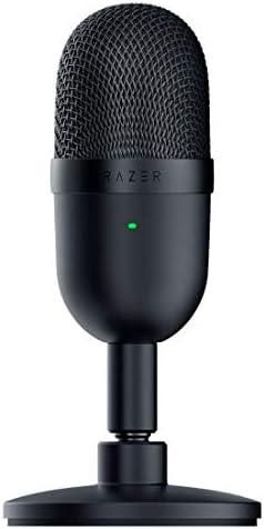 Razer Seiren Mini USB Condenser Microphone: for Streaming and Gaming on PC - Professional Recording Quality - Precise Supercardioid Pickup Pattern - Tilting Stand - Shock Resistant - Classic Black Razer Seiren Mini USB Condenser Microphone: for Streaming and Gaming on PC - Professional Recording Quality - Precise Supercardioid Pickup Pattern - Tilting Stand - Shock Resistant - Classic Black