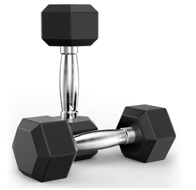 Amazon Basics Rubber Hex Dumbbell Hand Weight 100 lb Weight Set 
Amazon's Choice