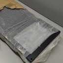 HITNET Bamboo Floor Cabinet, Small Bathroom Cabinet Floor Standing, 4 Tier Narrow Side Storage Cabinet, Space Saving Kitchen Cupboard with Single Door, Black