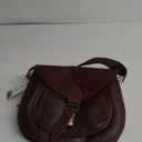 RUSTIC TOWN Leather Crossbody Satchel Bag Vintage Purses Handbags for Women (Brown (13 Inch))