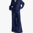 SUUKSESS Women 2 piece Fall outfits Matching Lounge Set Waffle Knit Sweater sets
(S)