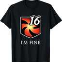 I'm fine - Vulnerability Stacks Fantasy MMORPG T-Shirt (Black)