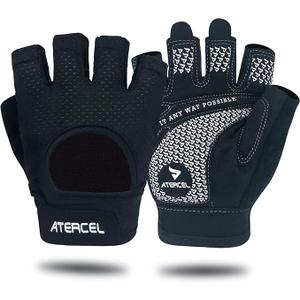 ATERCEL Weight Lifting Gloves Full Palm Protection, Workout Gloves for Gym, Cycling, Exercise, Breathable, Super Lightweight for Mens and Women (Small)