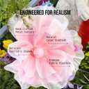5.9 FT Giant Flowers Decoration with Stand, Large Soft Pink Standing Flowers, 3-Pack Artificial Floral Decor for Indoor Home, Living Room, Party, Event, Photo Backdrop & Home Decoration