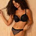 Smart & Sexy Womens Maximum Cleavage Underwire Push Up Bra (Black)