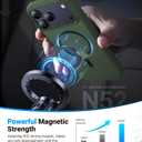 Magnetic for iPhone 17 Pro Case, [Anti-Slip] [Military-Grade Drop Protection] [Camera Protection] Skin-Friendly Slim Matte Shockproof Protective for iPhone 17 Pro Phone Case, Forest Green