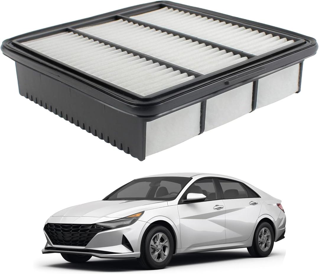 Engine Air Filter Compatible with 2021 2022 2023 2024 Hyundai Elantra Limited/SE/SEL 2.0L Replaces# 28113-AA100 28113-AA100-AS 28113AA100