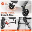 Foldable Pet Stroller Small Dogs Cats Up to 70 lb All-Terrain, Gray