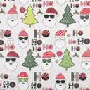 Dish Drying Mat for Kitchen Counter,16"x24" Absorbent Coffee Bar Mat Dish Drainer Rack Mat with Christmas tree and Saint Claus Printed for Kitchen Countertop Decor (Beige White, 16"x24")