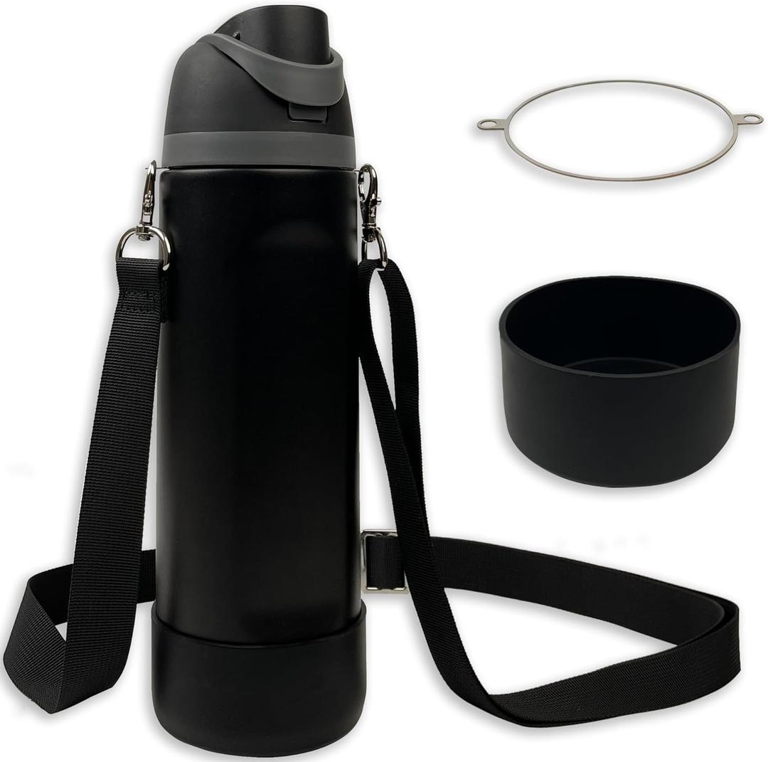 Silicone Boot Set for Owala Water Bottle 24 oz, 32 oz, 40 oz - Includes Non-Slip Sleeve, Shoulder Strap & Handle Strap, Perfect Owala Accessories, Fits Owala Tumbler, Owala FreeSip, Candy Coated