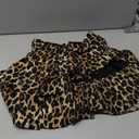 Girl's Leopard Mini Skirt Y2k Cheetah Layered Ruffle A Line Going Out Short Skirts 9YO
