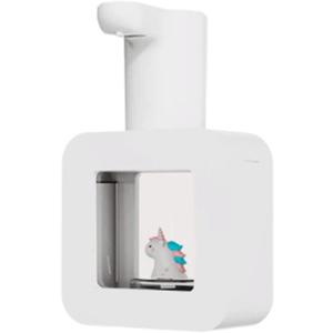 13.5oz Automatic Soap Dispenser Animal Shape Foaming Soap Lotion Dispenser Clear Rechargeable Lotion Bottle for Countertop (White)