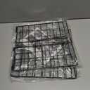 Under Shelf Basket Storage 2Pack - 11.8in Metal Under Cabinet Shelf, Hanging Wire Basket Shelves, Undershelf Storage Basket for Kitchen Pantry Bookshelf (Black)