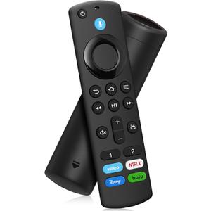 Replacement Voice Remote Control Fit for All Fires-Series Smart TVs Cube (1st/2nd/3rd Gen), 4K/4K Max (1st/2nd), TV Stick (2nd/3rd Gen), TV Stick Lite/HD, Smart TV 3rd Gen, for Hisense/TCL Smart TV
