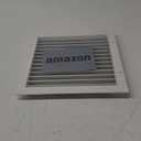 12" X 12" Gable Vents, Hon&Guan Aluminum Alloy Attic Vent for Houses Door Vents for Exterior Doors [Vent Opening: 10.5 x 10.5], White