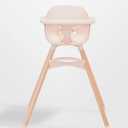 Lalo The Chair Convertible 3-in-1 High Chair for Babies & Toddlers, Dishwasher Safe Tray, Adjustable Footrest, Grapefruit