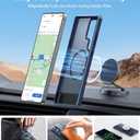 TORRAS Strong Magnetic & Seamless Stand for Samsung Galaxy S25 Ultra Case, Fit for MagSafe, Mil-Grade Drop Protection, Kickstand for Samsung Galaxy S25 Ultra Case, Translucent Back/Blue Edge